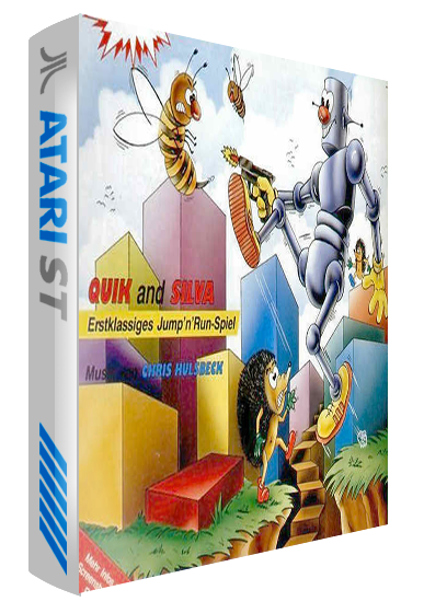 Quik & Silva (1993) - box art for the Kaiko platform game