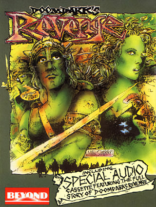 Doomdark's Revenge Commodore 64 box art, Beyond Software, 1985