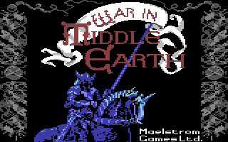 War in Middle Earth Commodore 64 gameplay screenshot 1