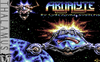 Armalyte - title screen, Commodore 64