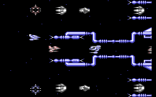 Armalyte - in-game screenshot, Commodore 64