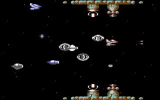 Armalyte - in-game screenshot, Commodore 64