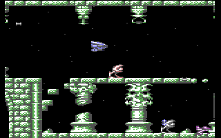 Armalyte - in-game screenshot, Commodore 64