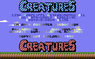 Creatures - in-game screenshot, Commodore 64