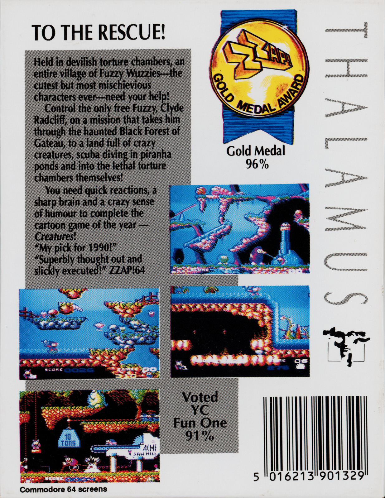 Creatures - cassette inlay back