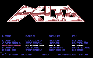 Delta - in-game screenshot, Commodore 64