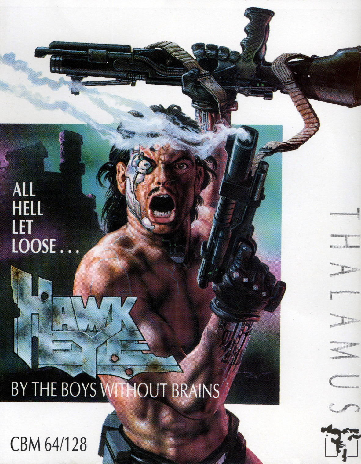 Hawkeye - original Commodore 64 box cover