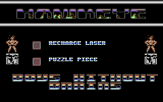 Hawkeye - in-game screenshot, Commodore 64