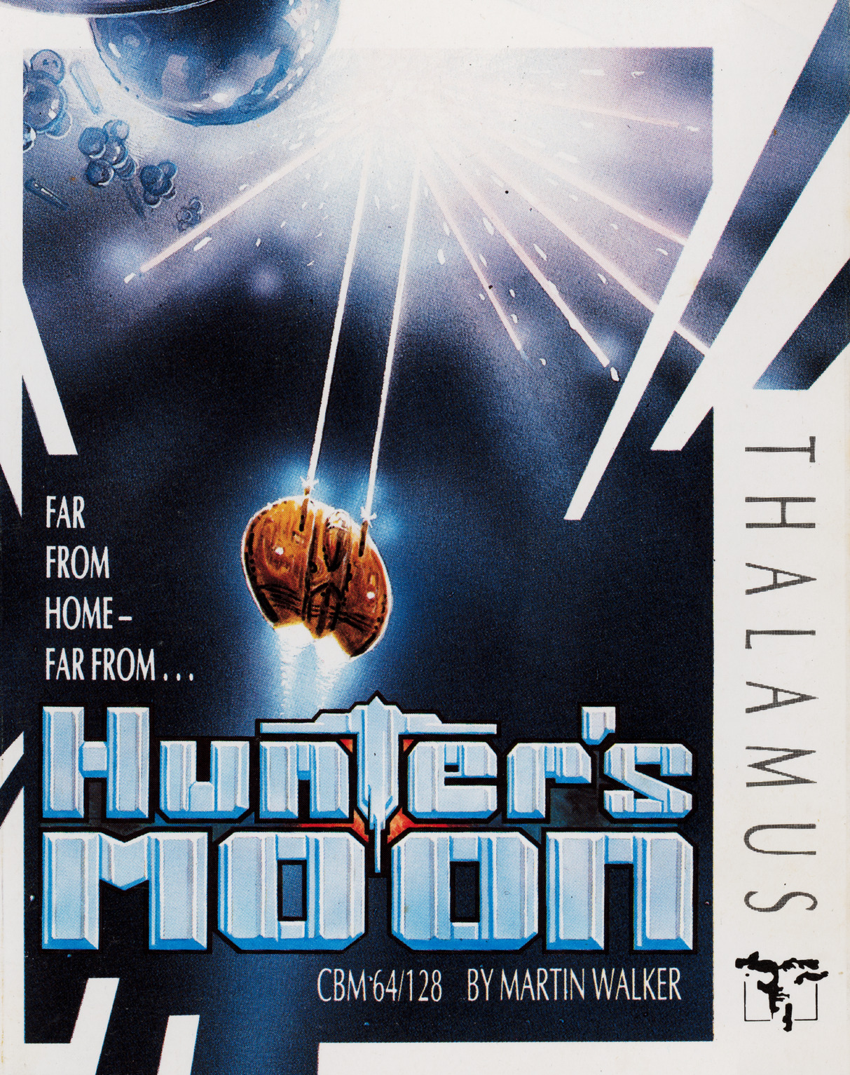 Hunter's Moon (1987) - box cover, Commodore 64