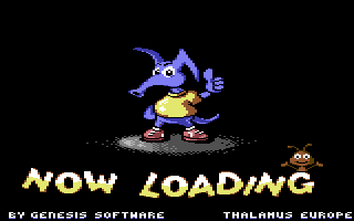 Nobby the Aardvark - in-game screenshot, Commodore 64