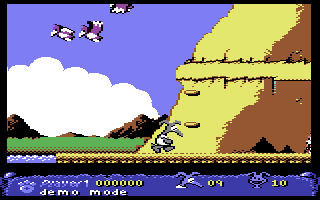 Nobby the Aardvark - in-game screenshot, Commodore 64