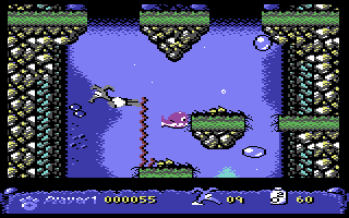 Nobby the Aardvark - in-game screenshot, Commodore 64