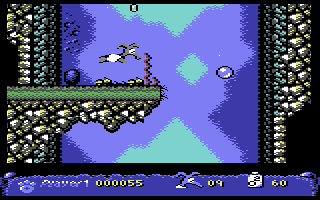 Nobby the Aardvark - in-game screenshot, Commodore 64