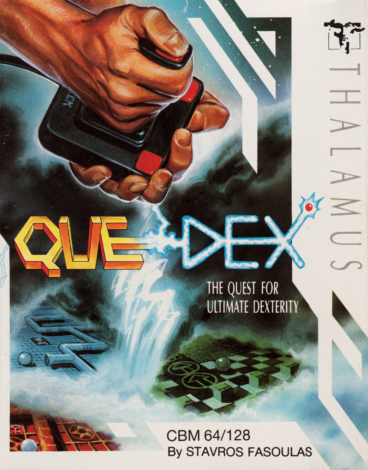 Quedex - original Commodore 64 box cover