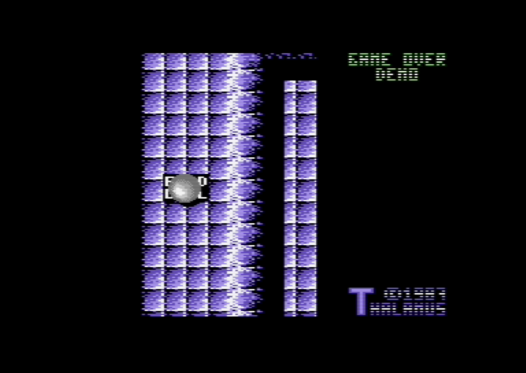 Quedex - title screen, Commodore 64