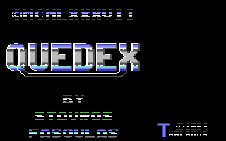 Quedex - in-game screenshot, Commodore 64