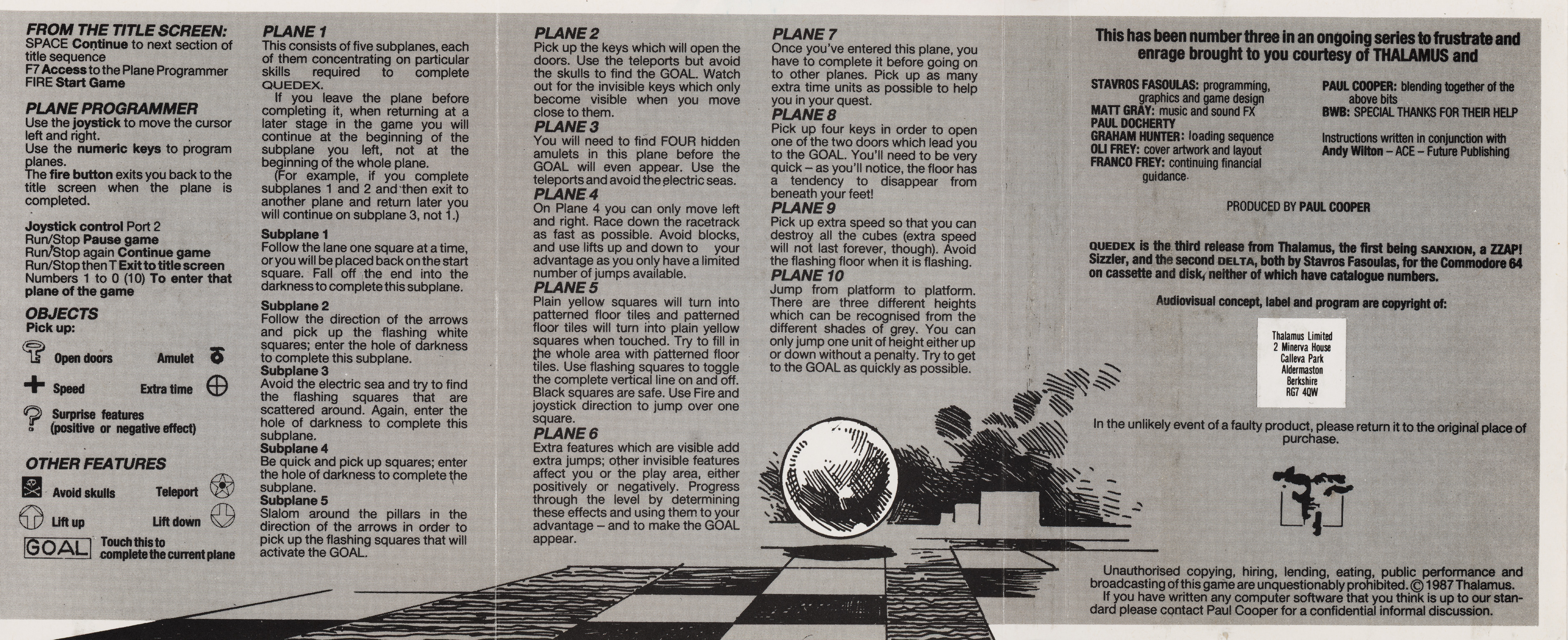 Quedex - cassette inlay back