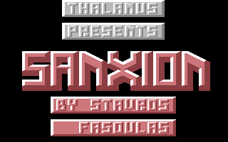 Sanxion - in-game screenshot, Commodore 64