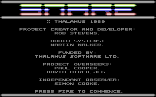 Snare - title screen, Commodore 64