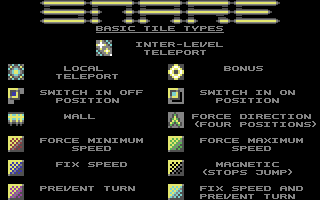 Snare - in-game screenshot, Commodore 64