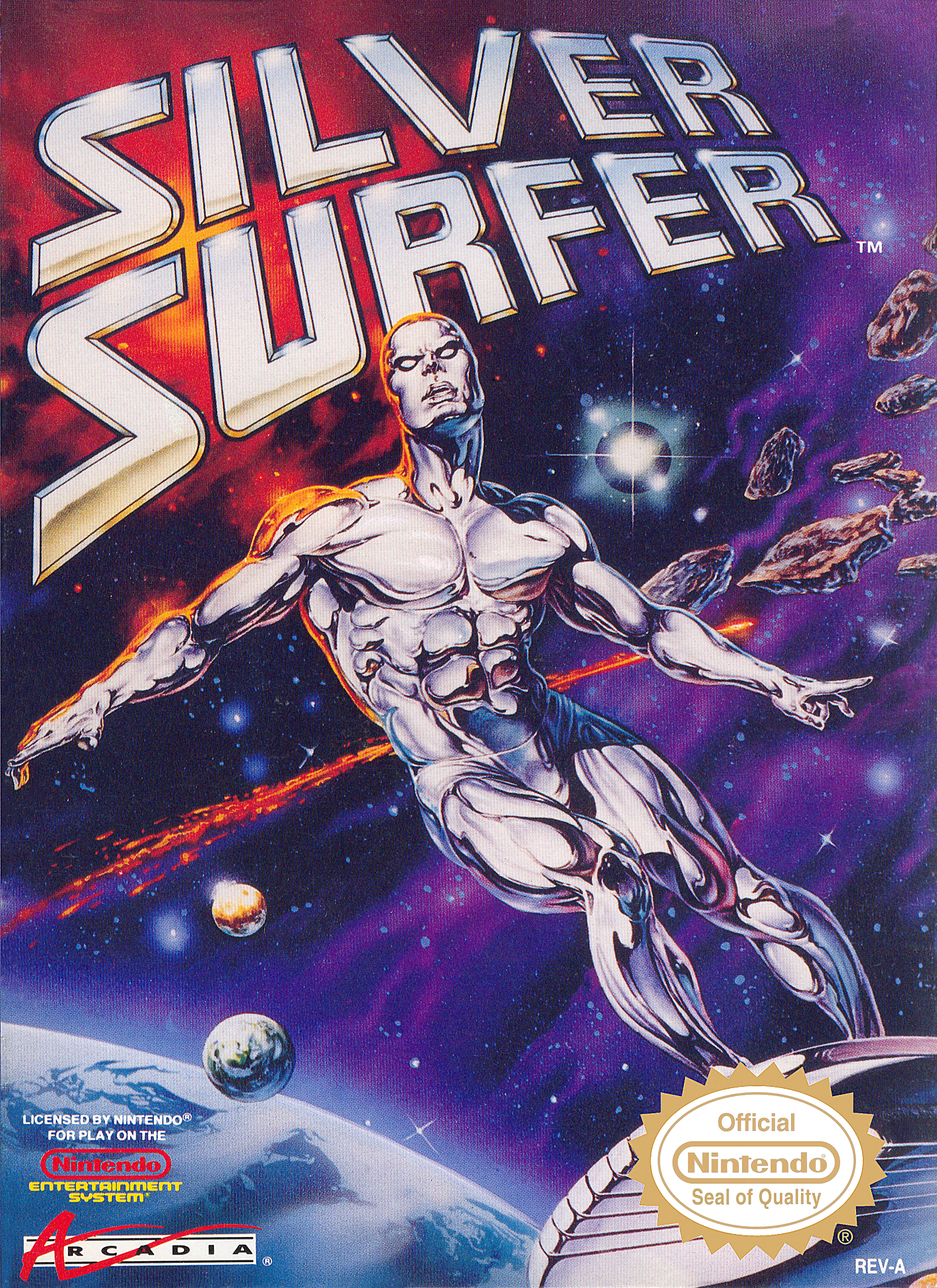 Silver Surfer NES box art